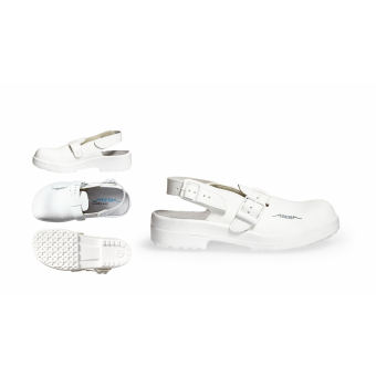 Abeba Sicherheitsschuhe Classic SB Clog weiß HACCP CE SRC