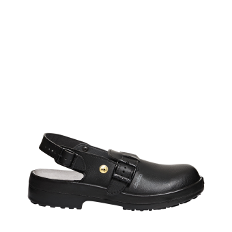 Abeba ESD-Sicherheitsschuhe Classic SB Clog schwarz HACCP CE ESD SRC