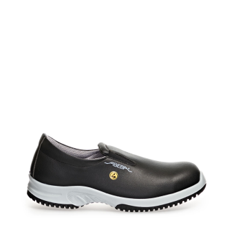 Abeba ESD-Sicherheitsschuhe uni6 S2 Slipper schwarz HACCP CE ESD SRC