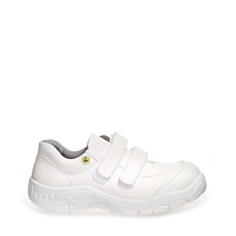 Abeba ESD-Sicherheitsschuhe anatom S2 Halbschuh weiß HACCP CE ESD