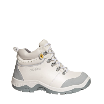 Abeba ESD-Sicherheitsschuhe anatom S2 Stiefel weiß HACCP CE ESD