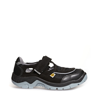 Abeba ESD-Sicherheitsschuhe anatom S1 Sandale schwarz CE ESD