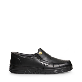 Abeba Berufsschuhe air cushion O1 Slipper schwarz CE ESD SRA