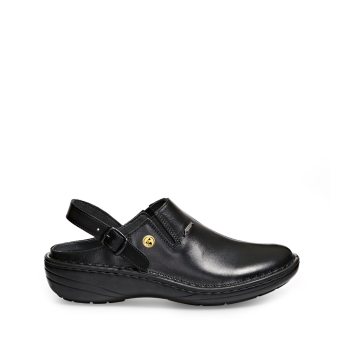 Abeba ESD-Berufsschuhe Reflexor® Comfort OB Clog schwarz CE ESD SRB