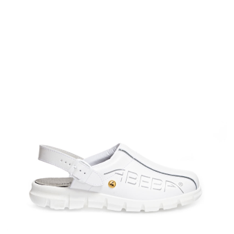 Abeba ESD-Berufsschuhe Dynamic OB Clog weiß CE ESD SR