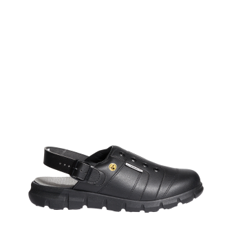 Abeba ESD-Berufsschuhe Dynamic OB Clog schwarz HACCP CE ESD SR