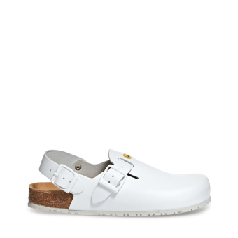 Abeba ESD-Berufsschuhe Nature OB Clog weiß CE ESD SR