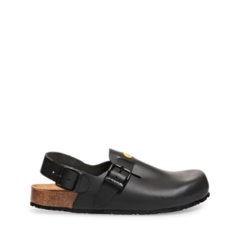 Abeba ESD-Berufsschuhe Nature OB Clog schwarz CE ESD SR