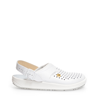Abeba ESD-Berufsschuhe rubber OB Clog weiß CE ESD SRC