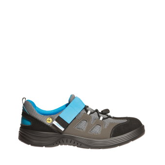 Abeba ESD-Sicherheitsschuhe x-light S1 Halbschuh schwarz/blau CE ESD SRC