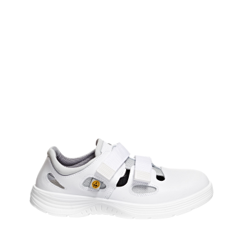 Abeba ESD-Sicherheitsschuhe x-light S1 Sandale weiß CE ESD SRC