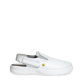 Abeba ESD-Berufsschuhe x-light OB Clog weiß CE ESD SRC