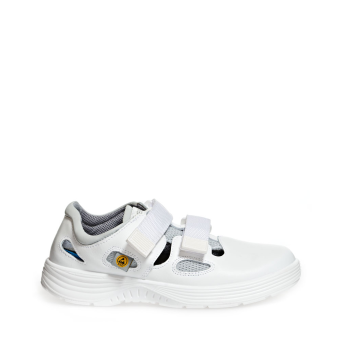 Abeba ESD-Berufsschuhe x-light O1 Sandale weiß CE ESD SRC