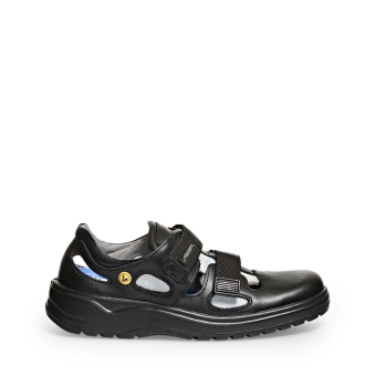 Abeba ESD-Berufsschuhe x-light O1 Sandale schwarz CE ESD SRC