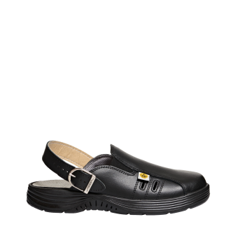 Abeba ESD-Berufsschuhe x-light OB Clog schwarz CE ESD SRC