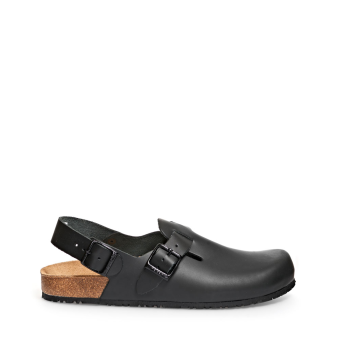 Abeba Berufsschuhe Nature OB Clog schwarz CE SR