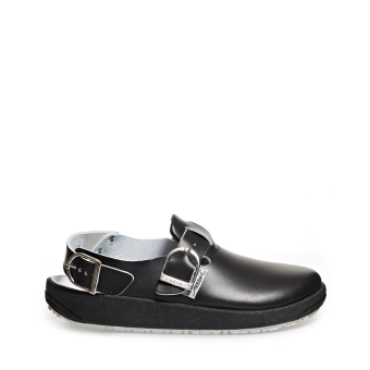 Abeba Berufsschuhe rubber OB Clog schwarz CE SRC