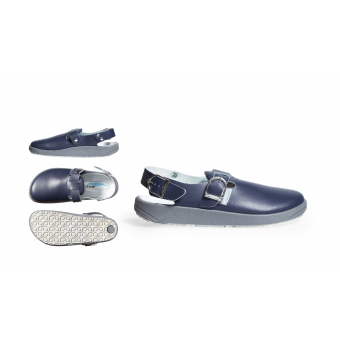 Abeba Berufsschuhe rubber OB Clog marine CE SR