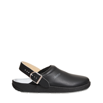 Abeba Berufsschuhe rubber OB Clog schwarz CE SRC