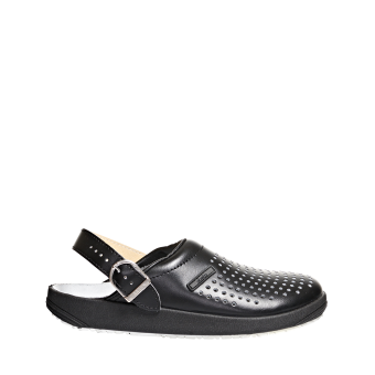 Abeba Berufsschuhe rubber OB Clog schwarz CE SRC