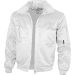 Qualitex Pilotenjacke einfarbig White - L