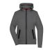 DAIBER Jacken Kapuzenjacke mit modischen Details in Melange-Optik