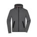 DAIBER Jacken Kapuzenjacke mit modischen Details in Melange-Optik