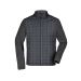DAIBER Jacken Strickfleecejacke im stylischen Materialmix