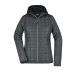 DAIBER Jacken Strickfleecejacke im stylischen Materialmix