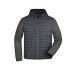 DAIBER Jacken Strickfleecejacke im stylischen Materialmix