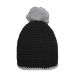 DAIBER Mützen/Beanies Häkelmütze mit Kontrastrand und Pompon